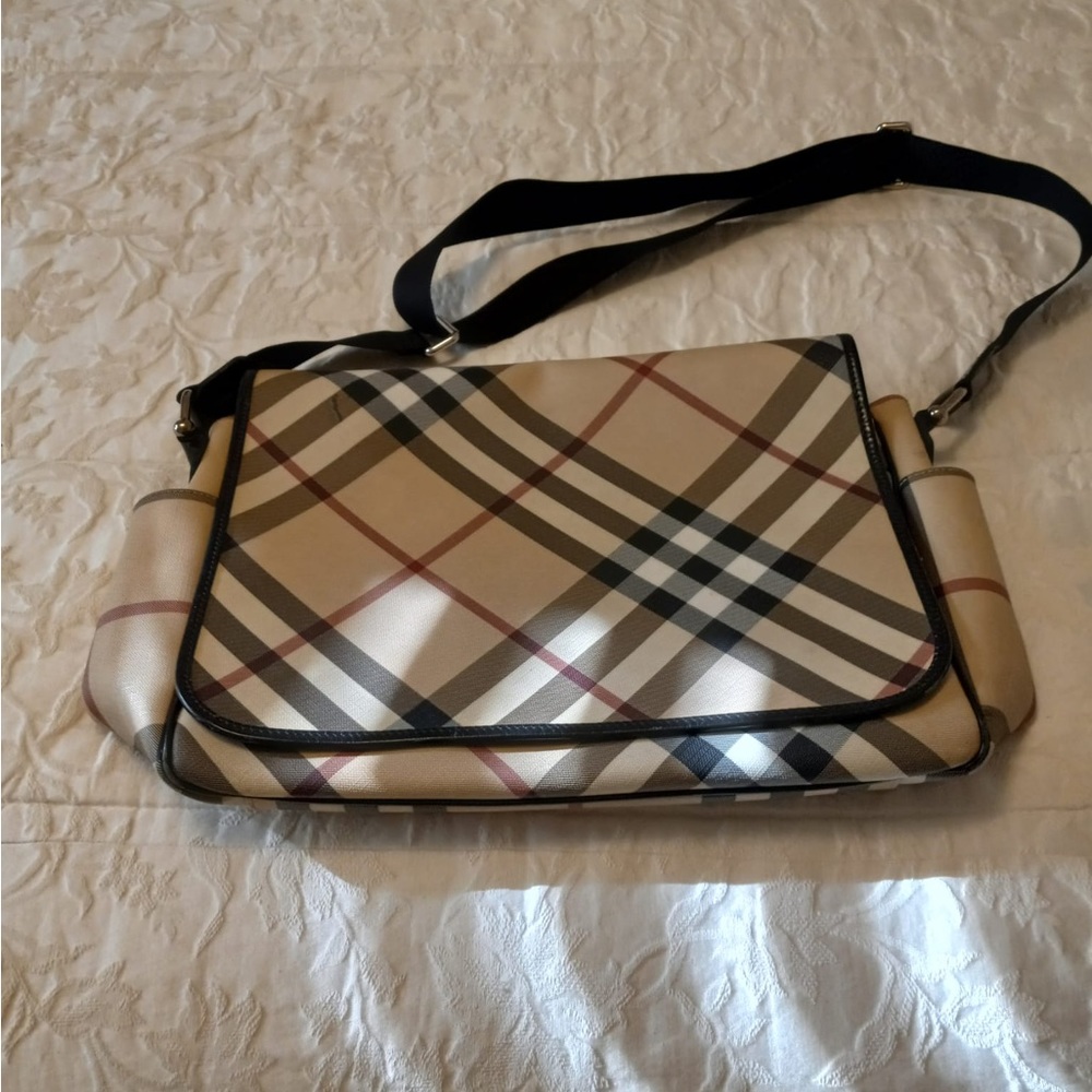 Burberry diaper bag